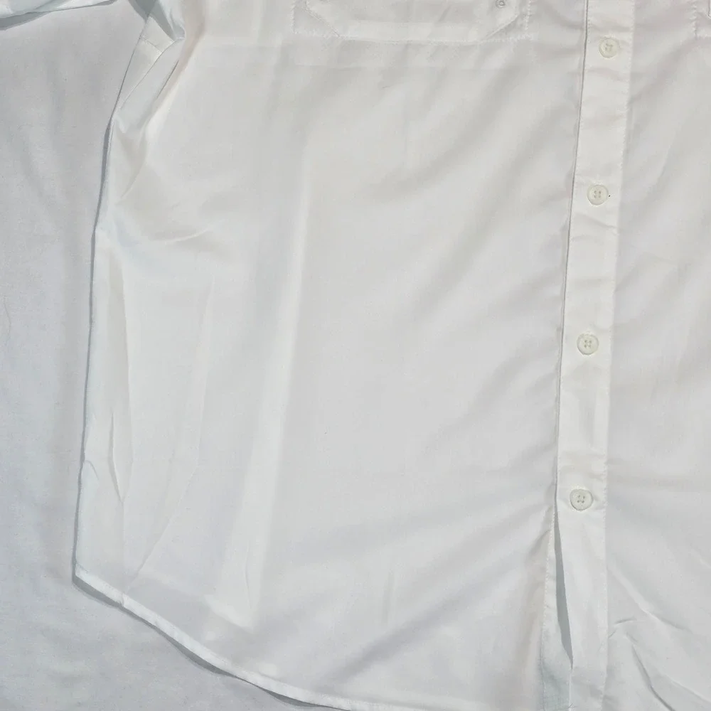 Columbia PFG Tamiami II Fishing Shirt Mens XL White Short Sleeve UPF 40 FM7266‎